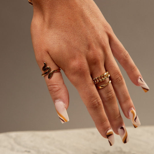 Twisted Alliance Ring 18K Gold Plated