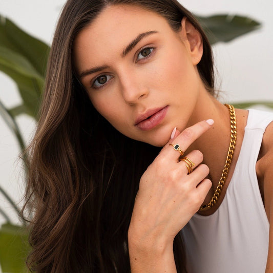 18K Gold Plated Fusion Ring