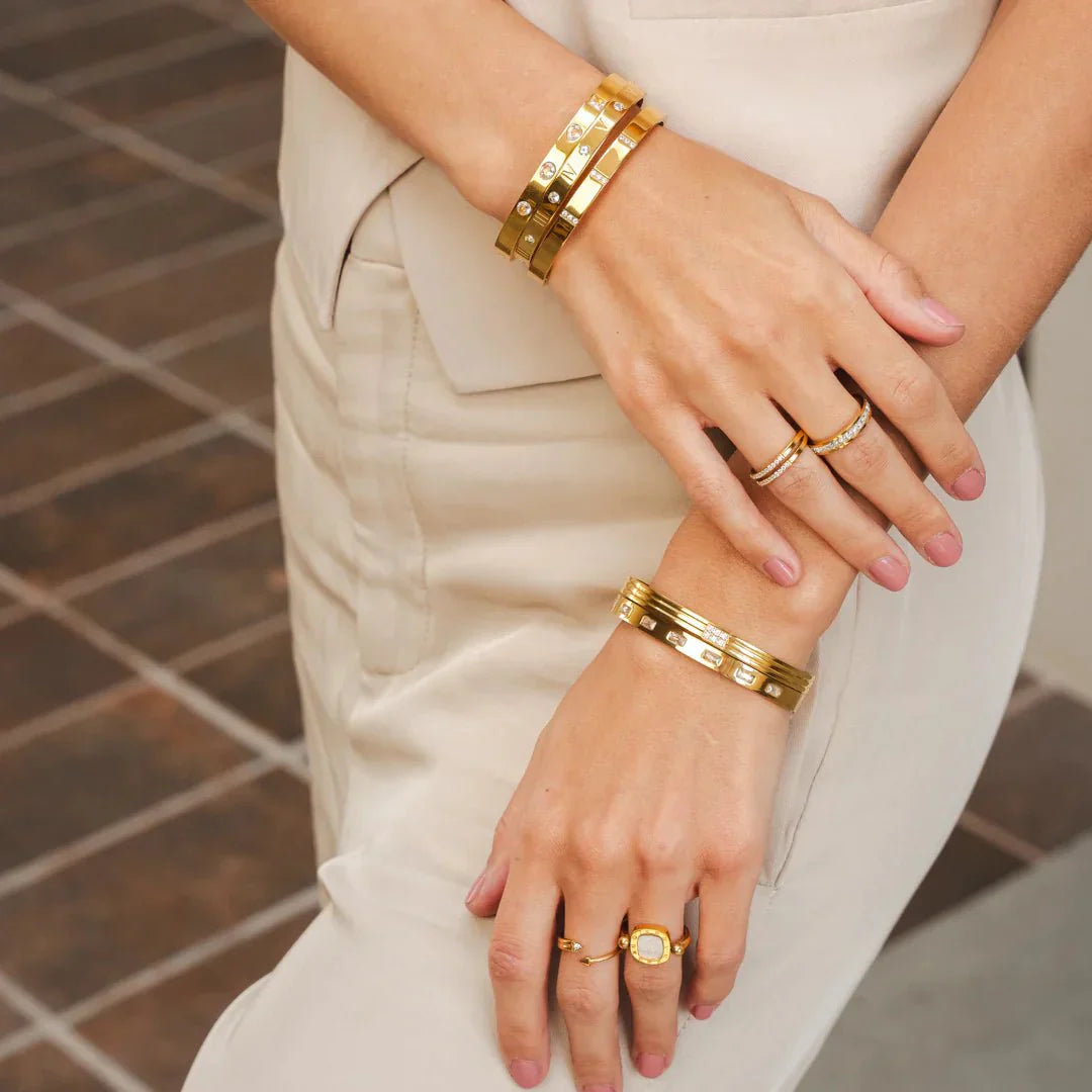 Classic Romano Bracelet 18K Gold Plated