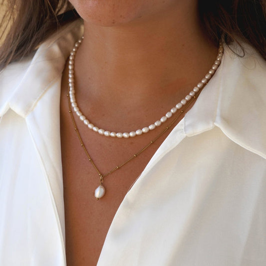 Aloha Double Necklace Mix 18K Gold Plated