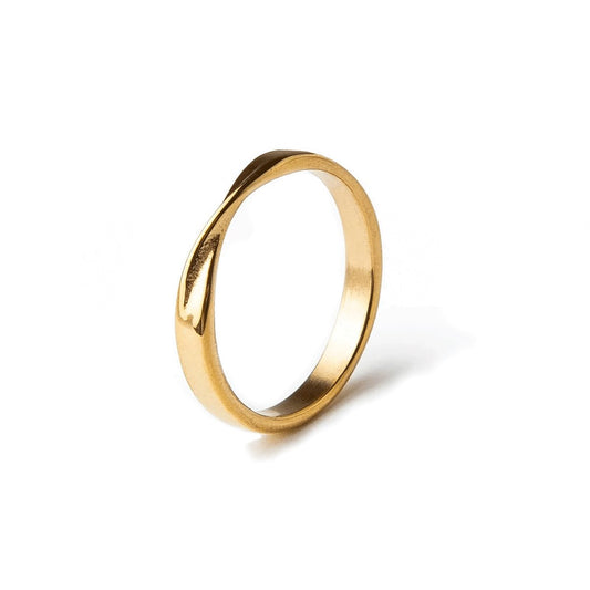 Twisted Alliance Ring 18K Gold Plated