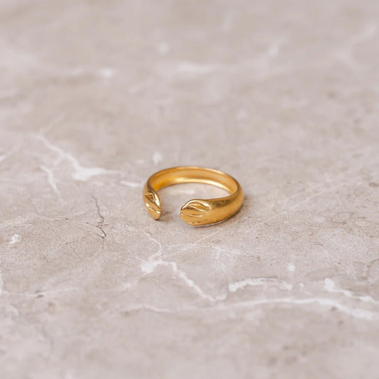 Adjustable Hug Ring 18K Gold Plated