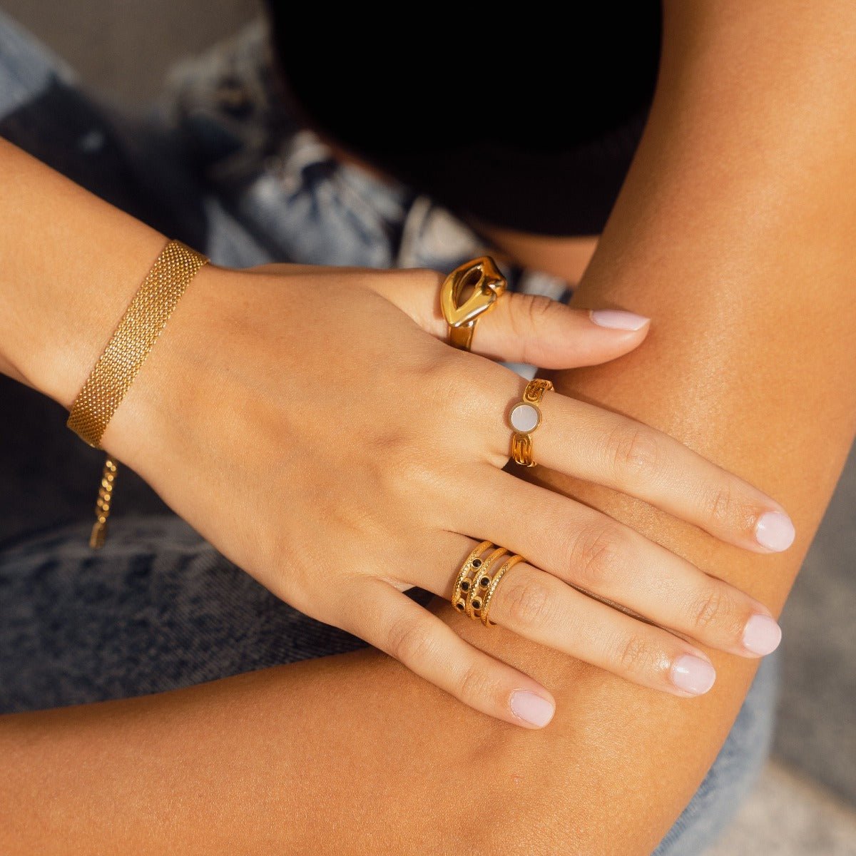 Ring Adjustable Melina 18K Gold Plated