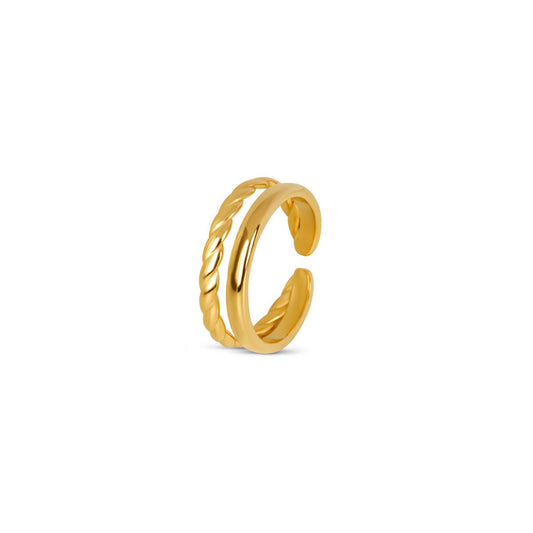 18K Gold Plated Duo Ring