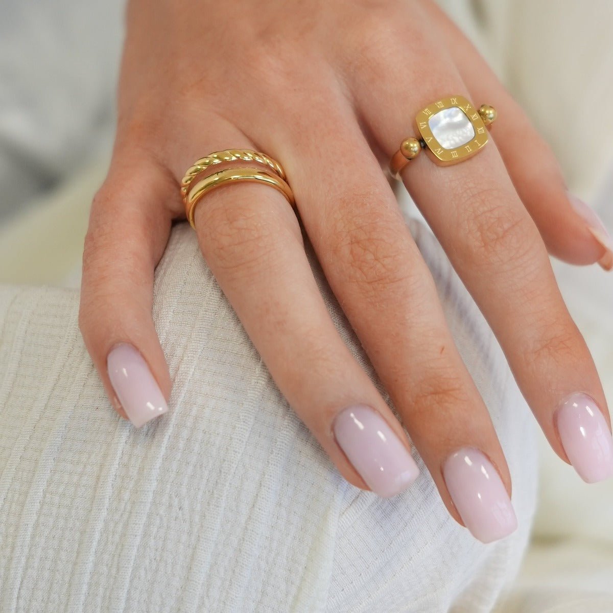 18K Gold Plated Duo Ring
