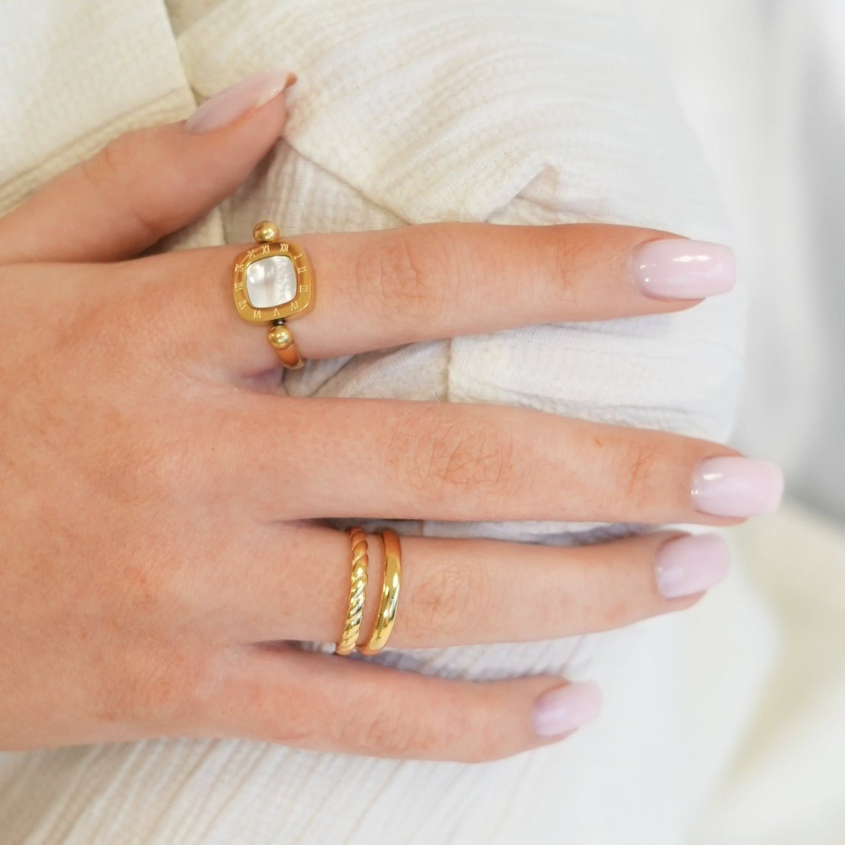 18K Gold Plated Duo Ring