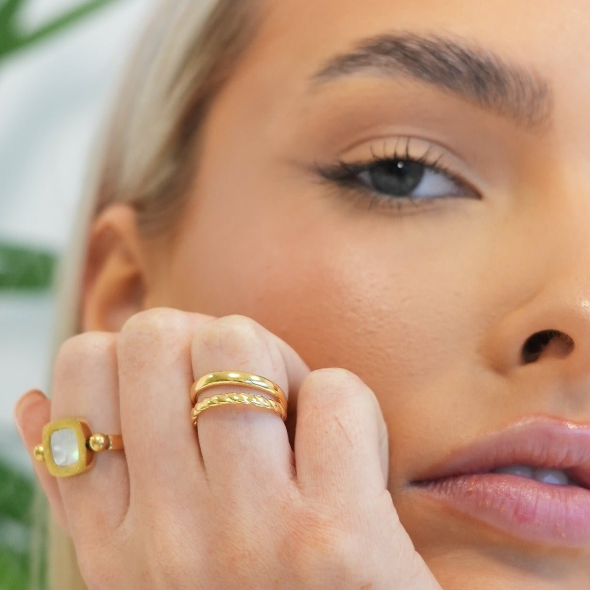 18K Gold Plated Duo Ring