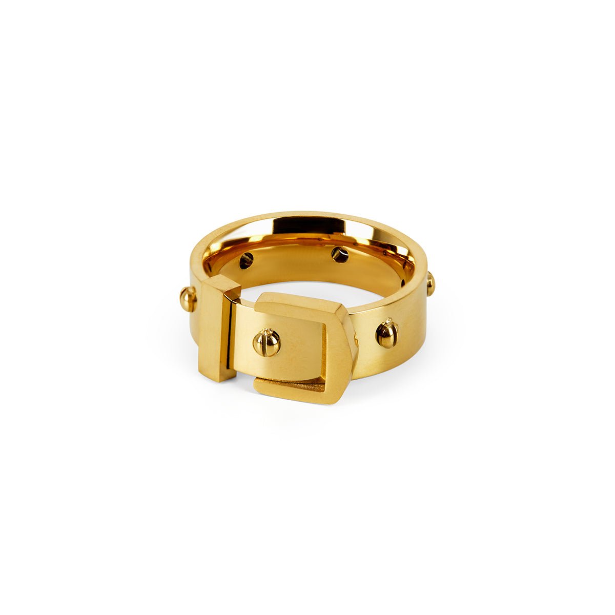 18K Gold Plated Ring Buckle