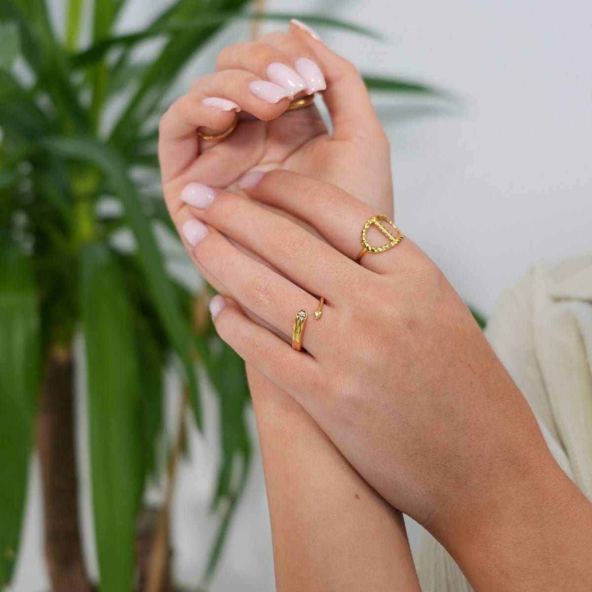 18K Gold Plated Arrow Ring