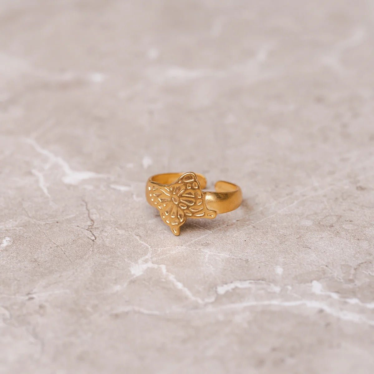 Ring Flora Adjustable 18K Gold Plated