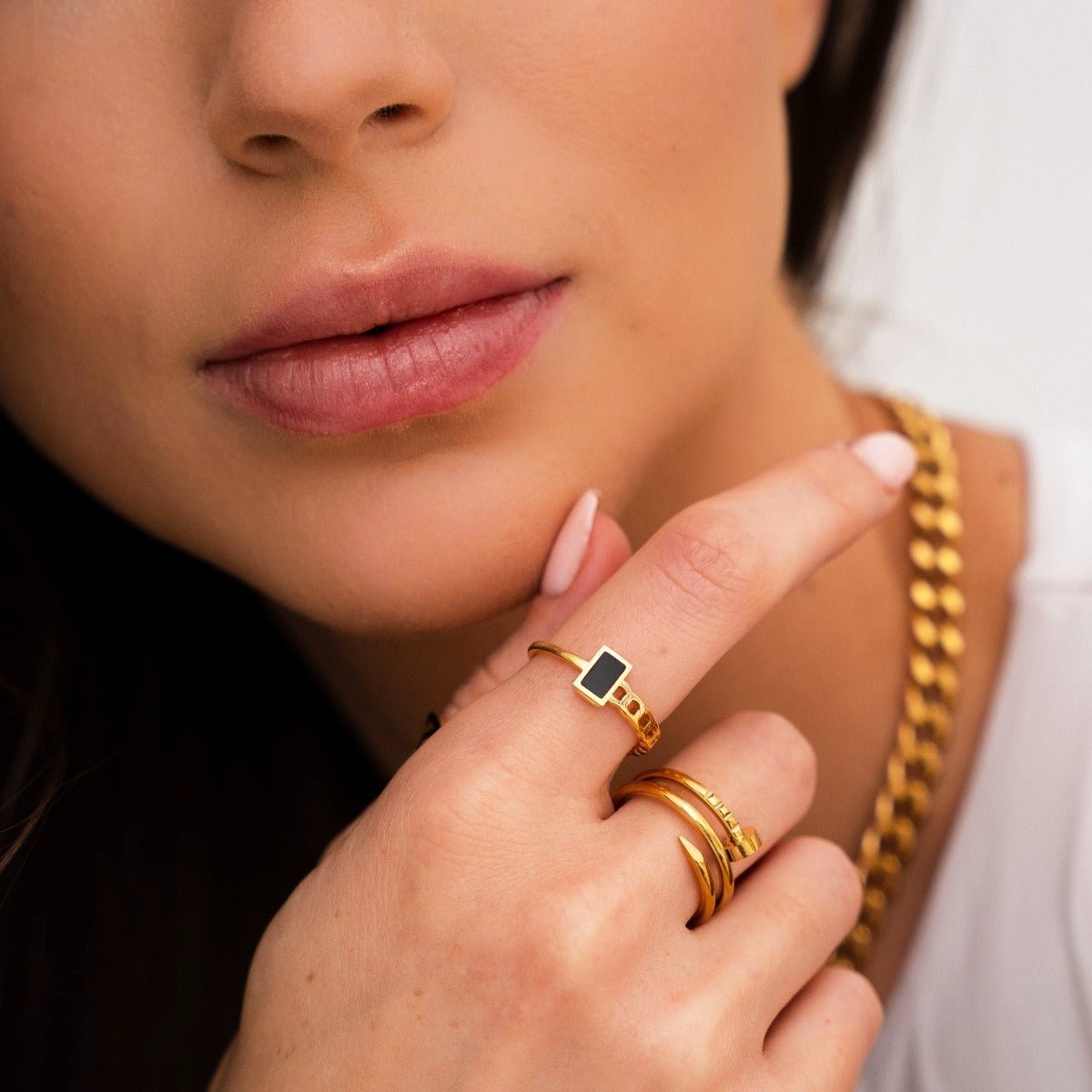 18K Gold Plated Fusion Ring