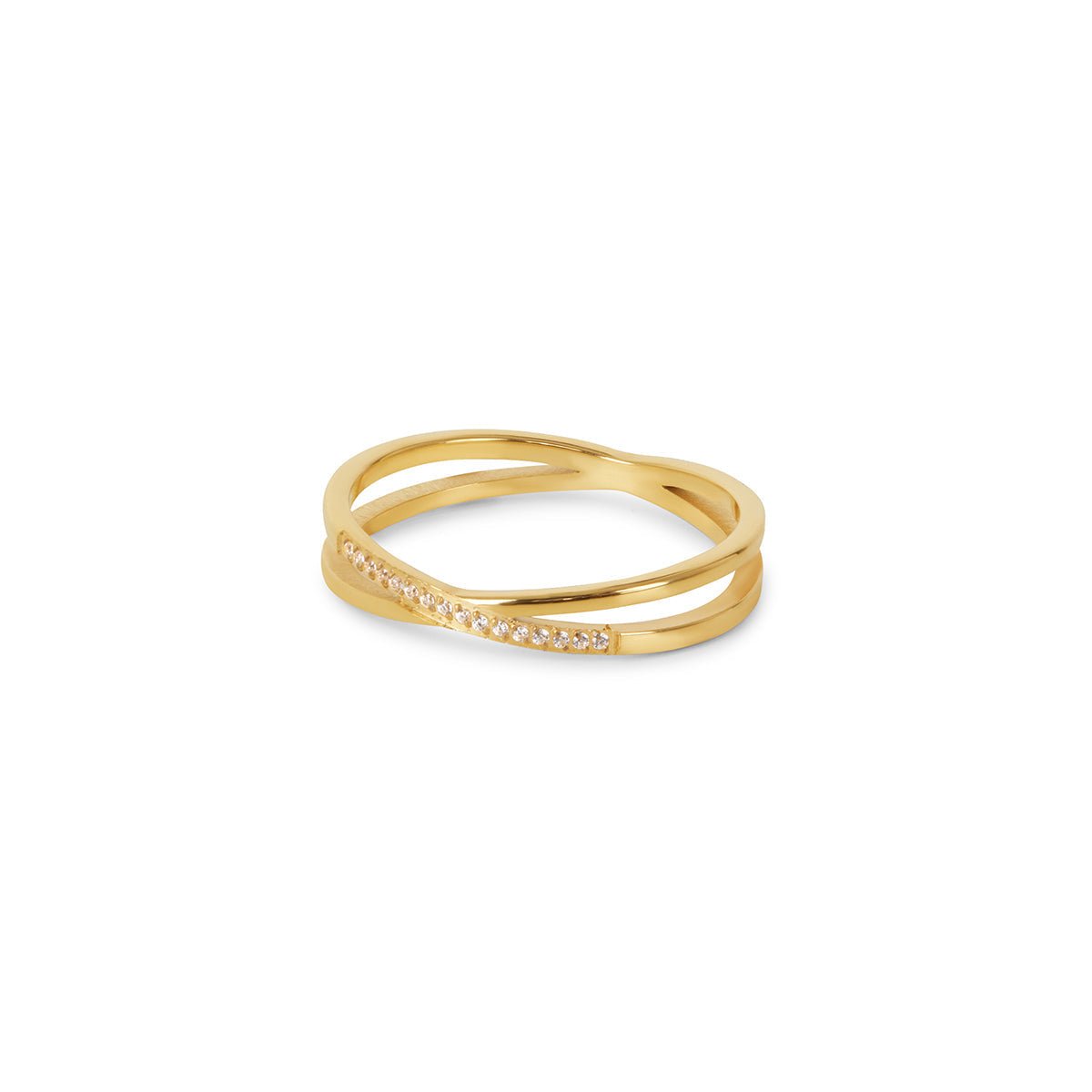 Ring Lucia Double 18K Gold Plated