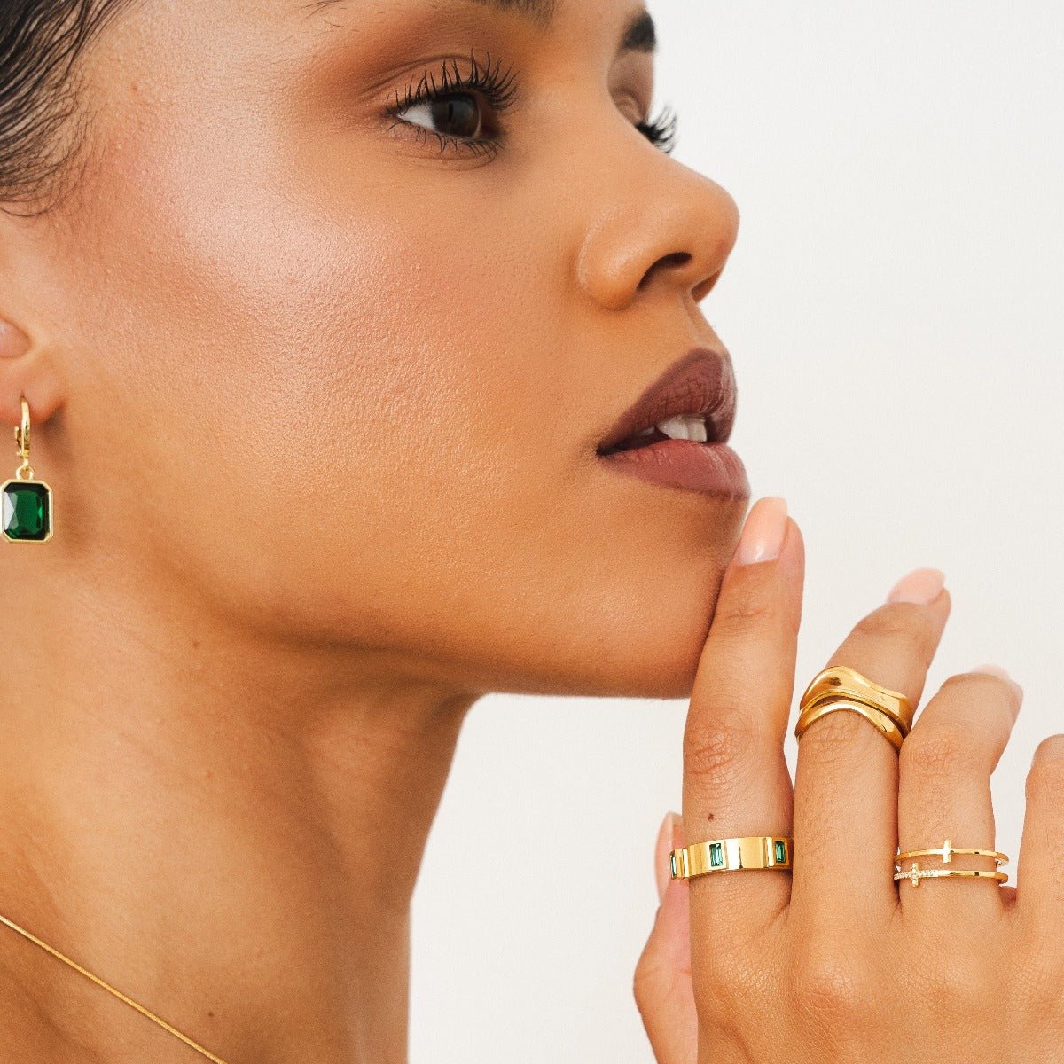 Ring Prestige Cubic 18K Gold Plated