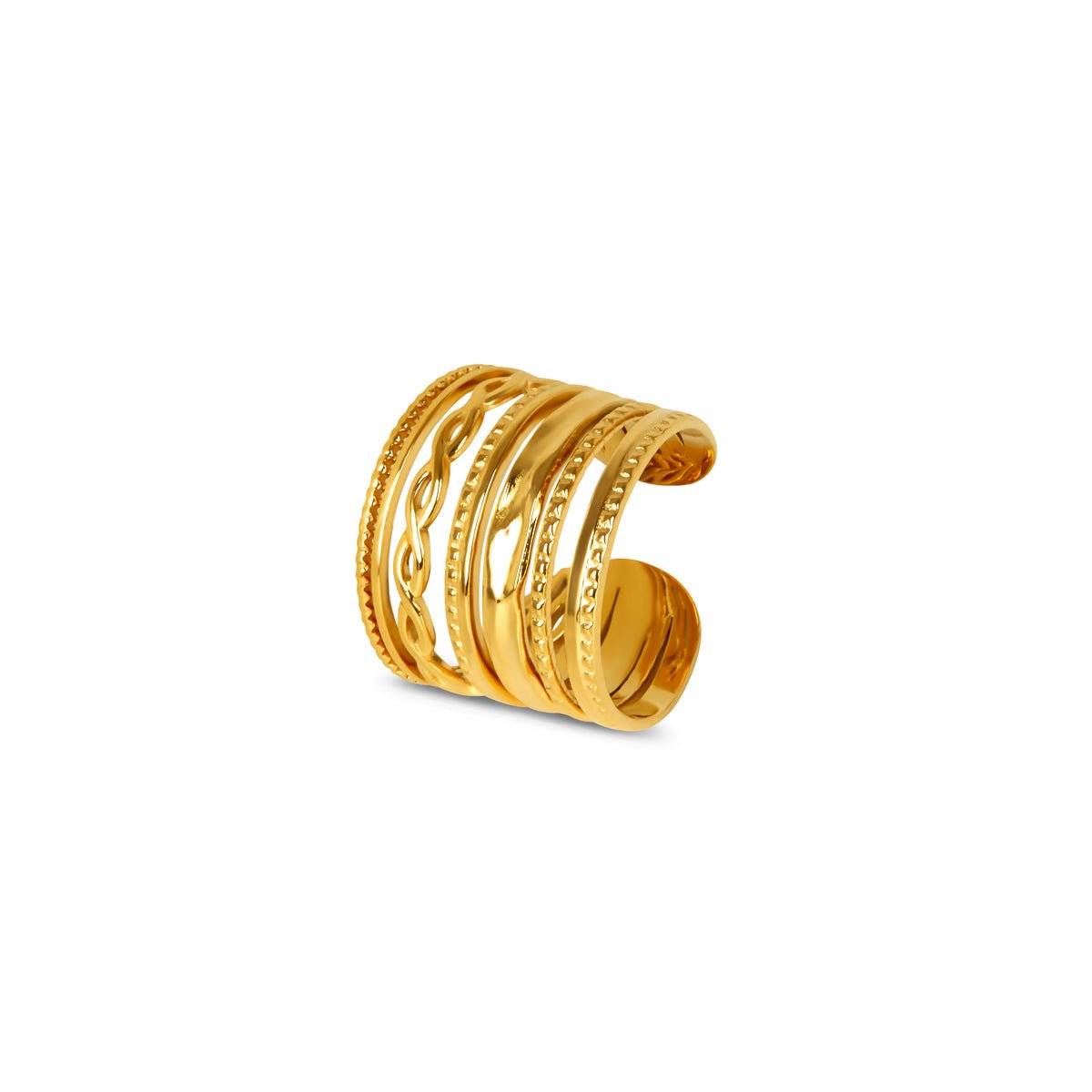 Ring Royale Adjustable 18K Gold Plated