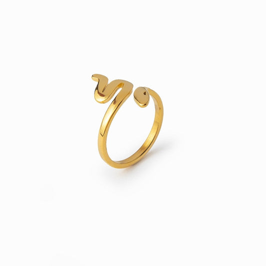 18K Gold Plated Serpent Ring