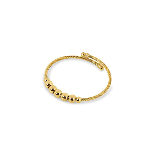 Adjustable Spheres Anti-stress Bracelet 18K Gold Plated