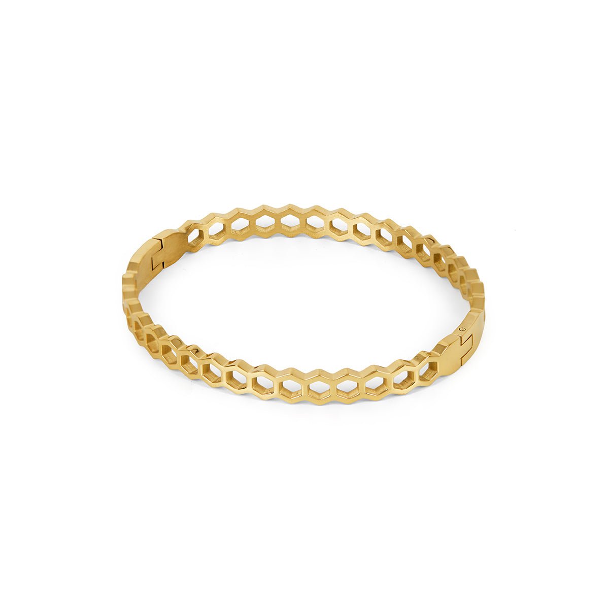18K Gold Plated Honeycomb Bracelet