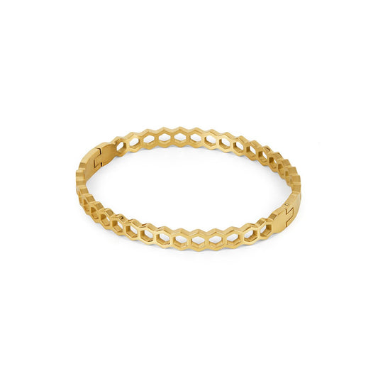 18K Gold Plated Honeycomb Bracelet
