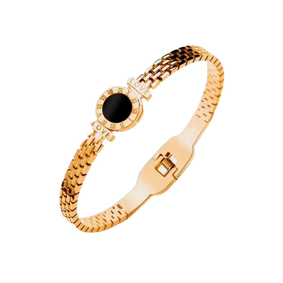 Hera Stone Onyx Bracelet 18K Gold Plated