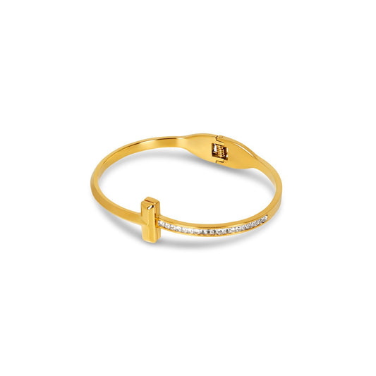T-Bar Elegance Bracelet 18K Gold Plated