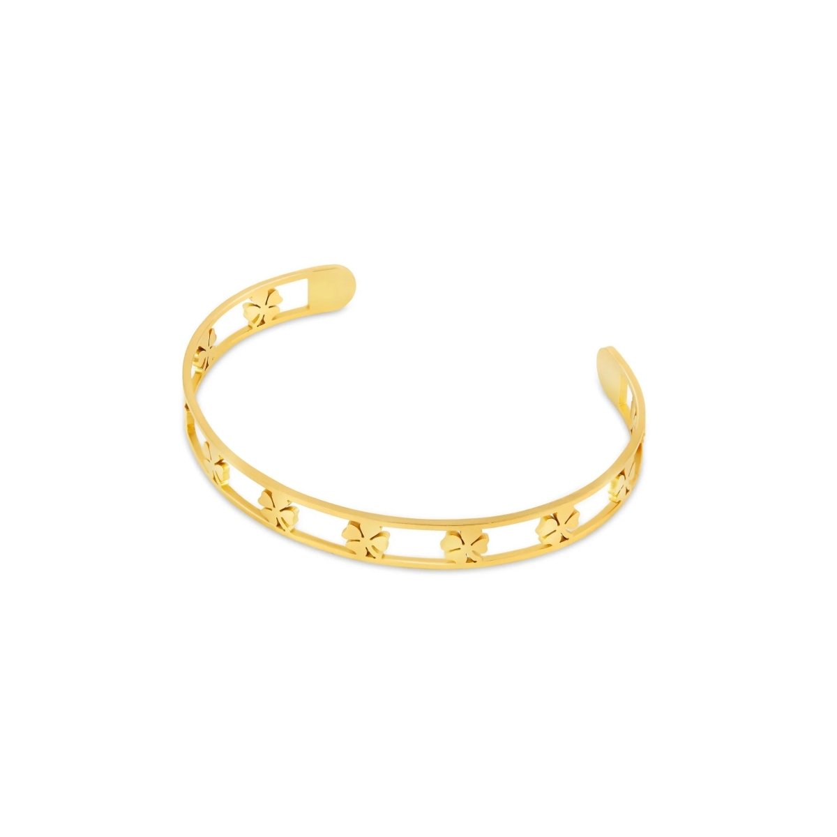 18K Gold Plated Clover-Shaped Bracelet
