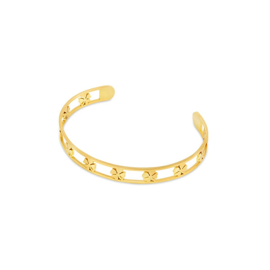18K Gold Plated Clover-Shaped Bracelet