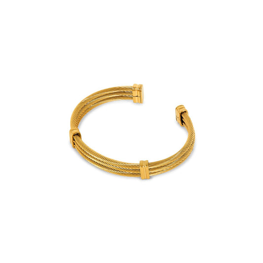 18K Gold Plated Wire Bracelet