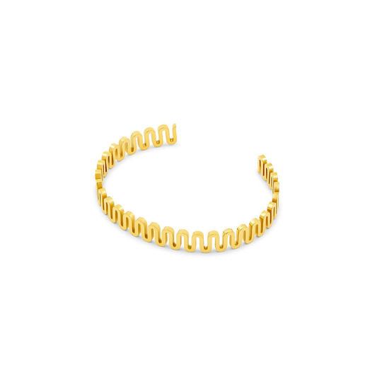 18K Gold Plated Zig Zag Bracelet