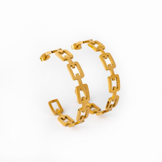 Alexandra Hoop Earring 18K Gold Plated