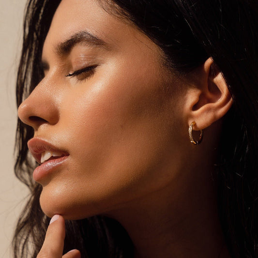 Arielle Hoop Earring 18K Gold Plated