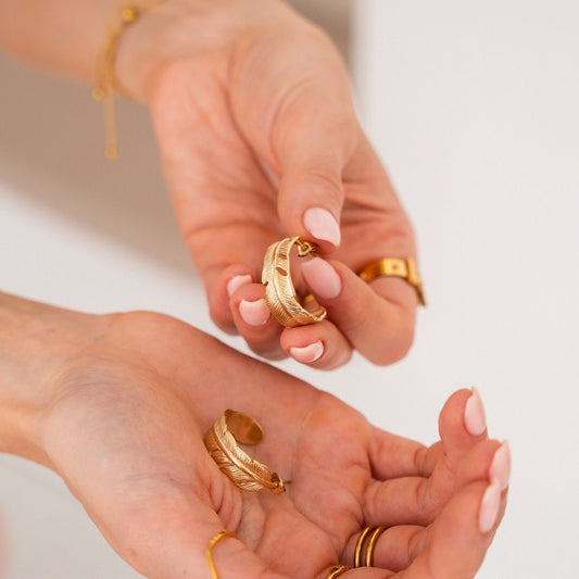 Athena Hoop Earring 18K Gold Plated