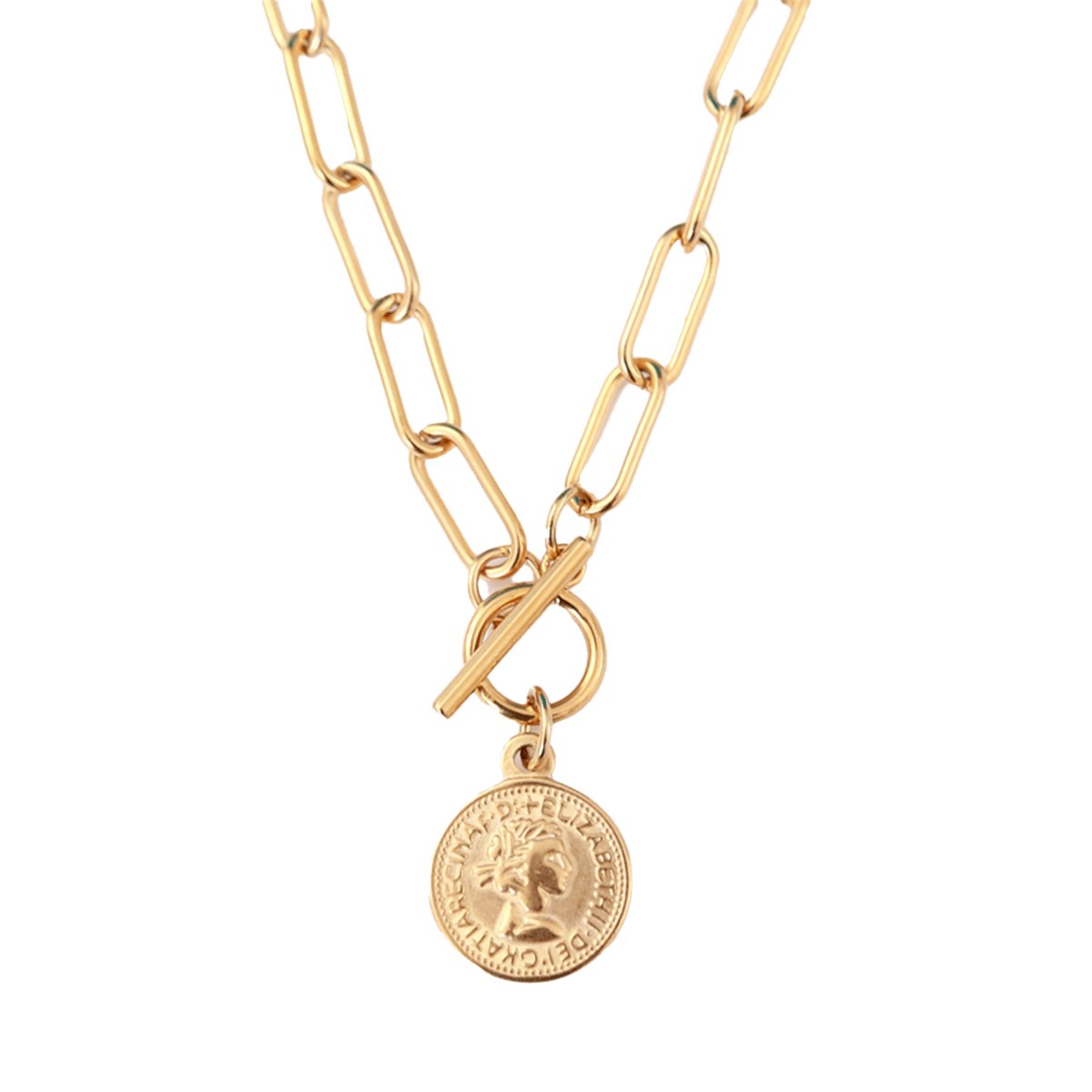 Necklace London Cents 18K Gold Plated
