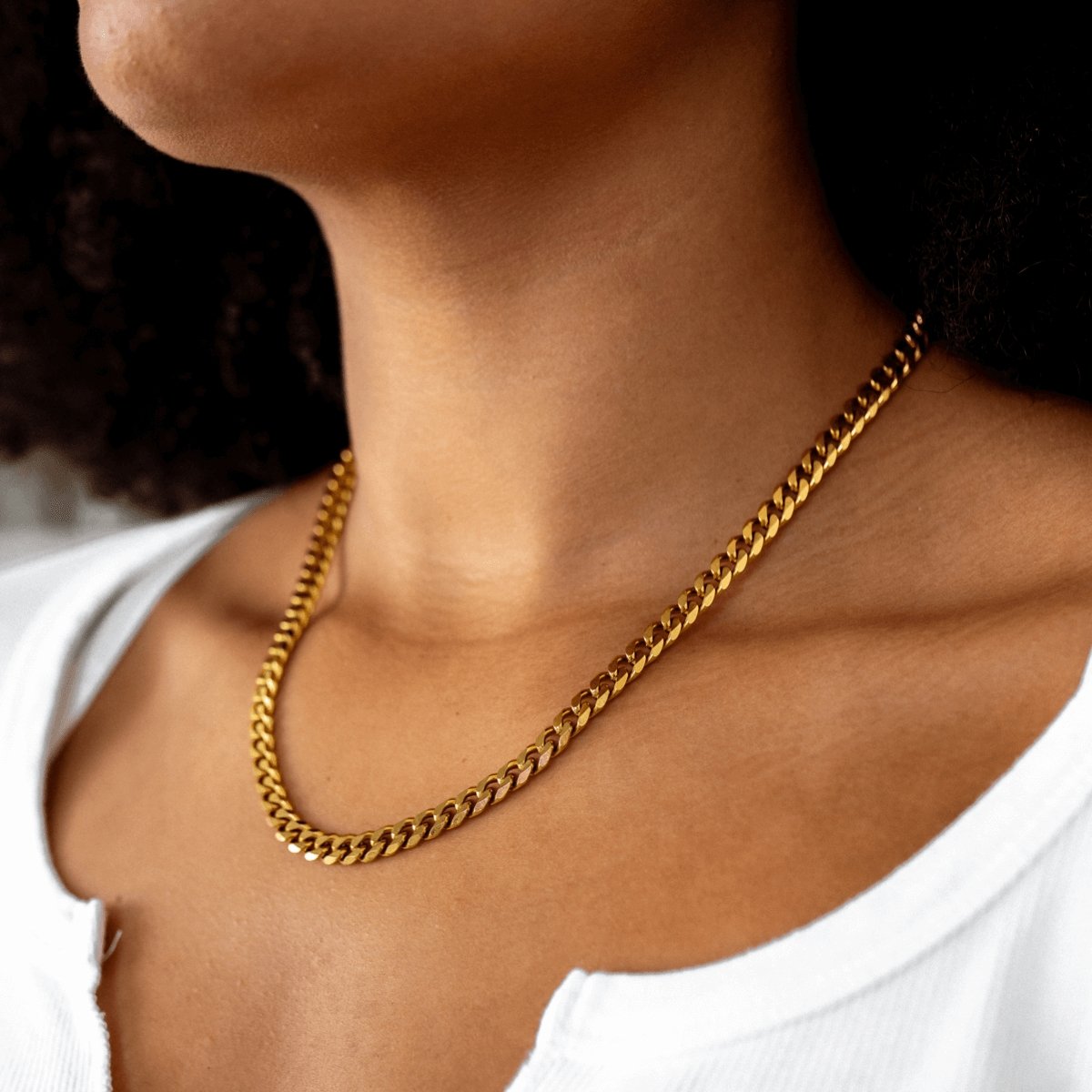 Necklace Selenza Cuban Chain 18K Gold Plated