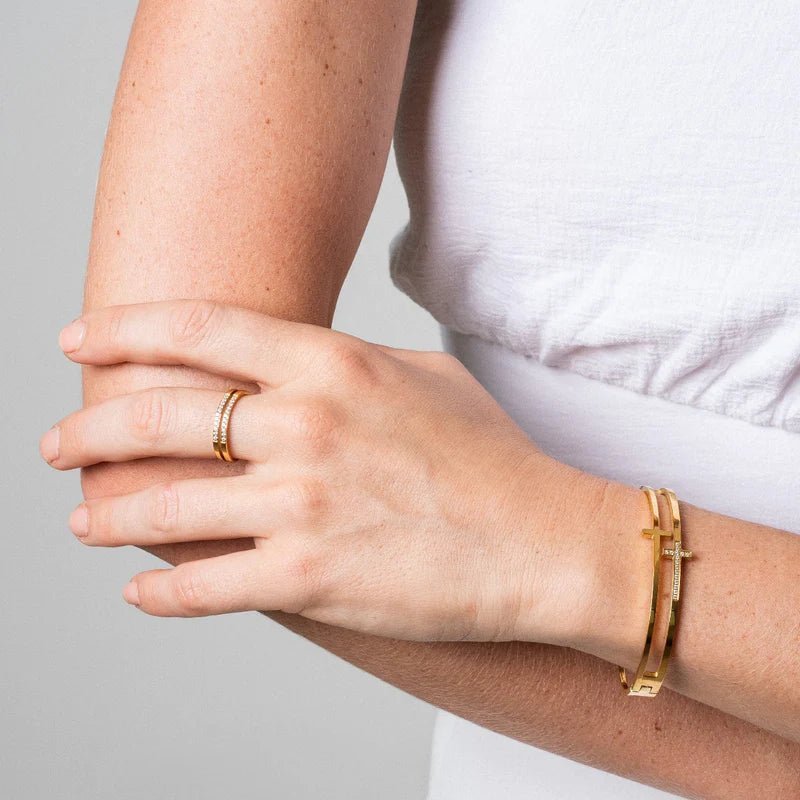 Cross Set 18K Gold Plated