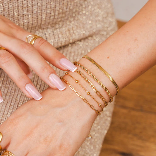 18K Gold Plated Glamor Zirconia Bracelet Kit