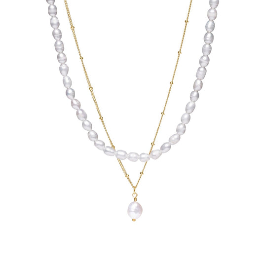 Aloha Double Necklace Mix 18K Gold Plated
