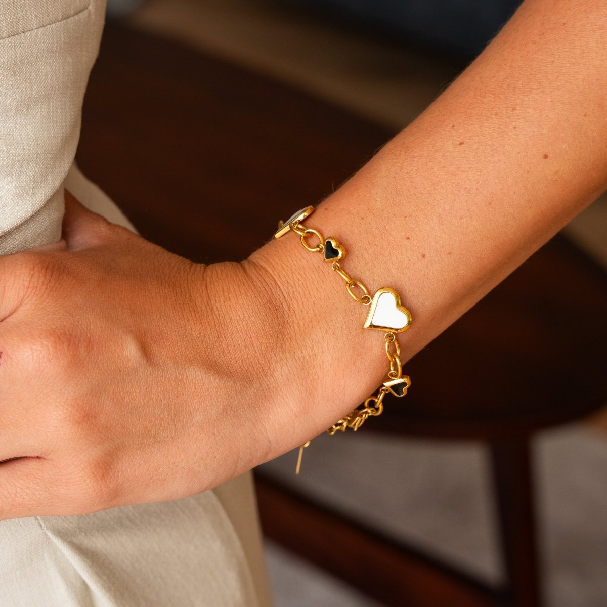 Monochromatic Love Glow Bracelet 18K Gold Plated