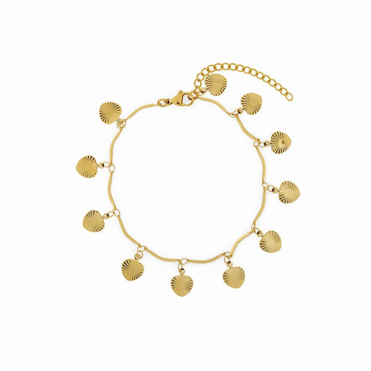 Anklet Shells 18K Gold Plated
