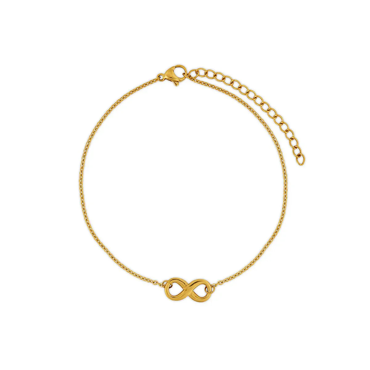 Infinity Anklet 18K Gold Plated